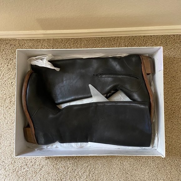 Maison Martin Margiela Leather Black Boots SZ 36 - Picture 2 of 3